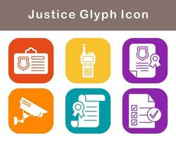 Justice Vector Icon Set