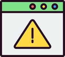 Browser Warning Vector Icon