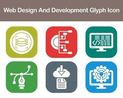 Web Design And Development Vector Icon Set