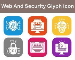 Web And Security Vector Icon Set