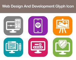 Web Design And Development Vector Icon Set