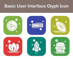 Basic User Interface Vector Icon Set