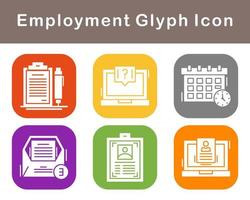 Employment Vector Icon Set