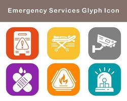 Emergency Services Vector Icon Set