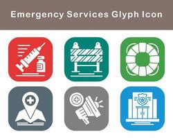 Emergency Services Vector Icon Set