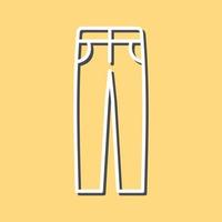 Men's Pants Line Icon vector