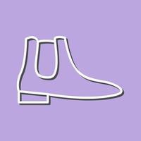 Men's Boots Line Icon vector