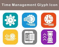 Time Management Vector Icon Set