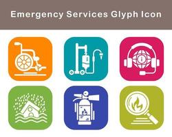 Emergency Services Vector Icon Set