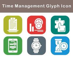 Time Management Vector Icon Set