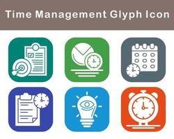 Time Management Vector Icon Set