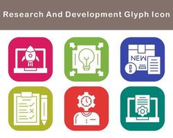 Research And Development Vector Icon Set