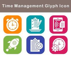 Time Management Vector Icon Set