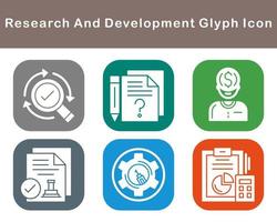 Research And Development Vector Icon Set