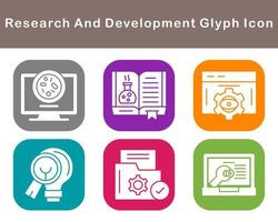 Research And Development Vector Icon Set