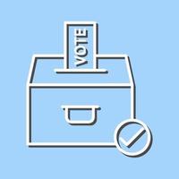 Going to cast vote Line Icon vector