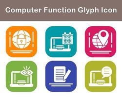 Computer Function Vector Icon Set