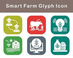 Smart Farm Vector Icon Set