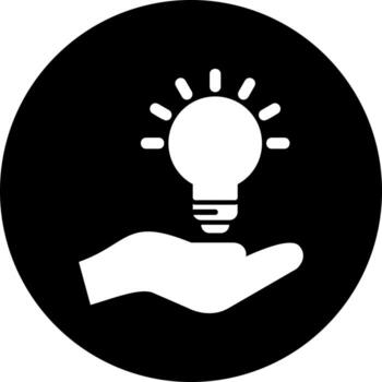 icono de vector de solución