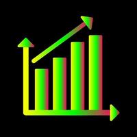 Rising Statistics Vector Icon