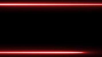 green and red neon glowing frame background. Repeating motion animation with empty space. isolated on black. 4K graphic animation video