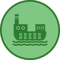 Cargo Ship Vector Icon