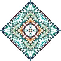 Ethnic pattern on the carpet. Aztec style. Vector illustration