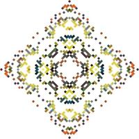 Pixel art abstract geometric pattern. Vector illustration for your graphic design.