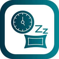 diseño de icono de vector de tiempo de dormir