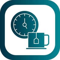 Tea Time Vector Icon Design