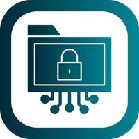 Data Encryption Vector Icon Design