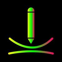 Draw Curve Vector Icon