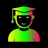 Unique Male Graduate Vector Icon