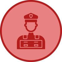 icono de vector de hombre de policía