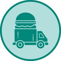 Fast Food Truck Vector Icon