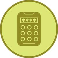 icono de vector de código pin