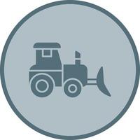 Industrial Tractor Vector Icon