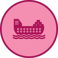 Cargo Ship Vector Icon