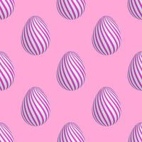 Easter eggs pattern in realistic style for print and design.Vector illustration. vector