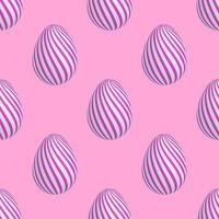 Easter eggs pattern in realistic style for print and design.Vector illustration. vector