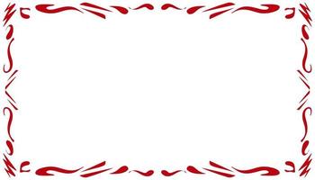 Red abstract illustration background frame border texture vector