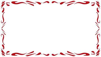 Red abstract illustration background frame border texture vector