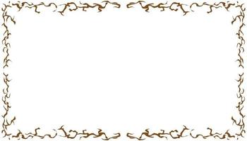 Brown color abstract illustration background frame border texture vector