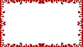 Red abstract background texture border frame vector