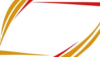 Abstract illustration background with yellow and red border slash pattern vector