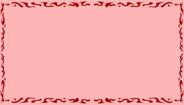 Red abstract illustration background frame border texture vector