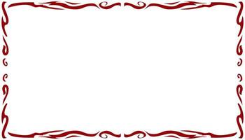 Red frame border abstract illustration background vector