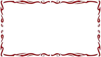 Red frame border abstract illustration background vector