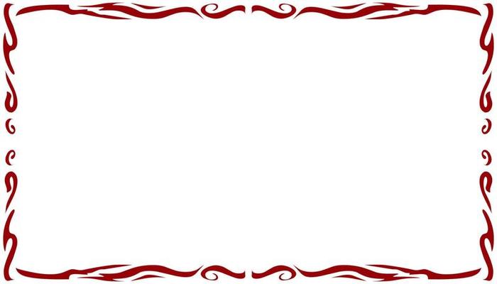 Red frame border abstract illustration background