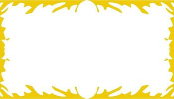 Abstract background with simple vintage yellow texture frame border vector